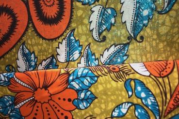 Preview: OLIVE FLOWER GARDEN  Osikani Stoff